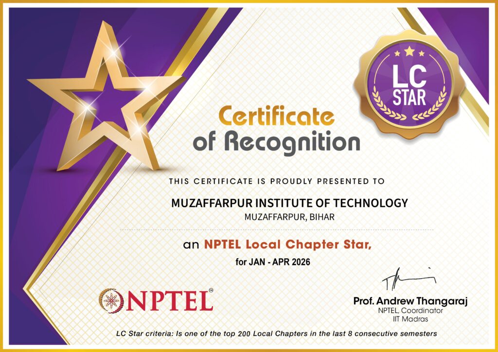 NPTEL SPOC-2026 SPCAT LCSTAR